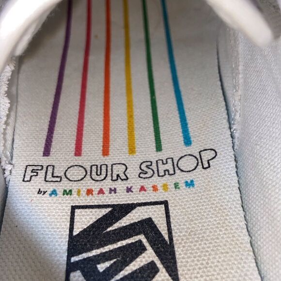 Vans Old Skool Flour Unisex Rainbow Stripe Sneakers Men’s 5.5 Women’s 7.0 Size - Picture 9 of 13